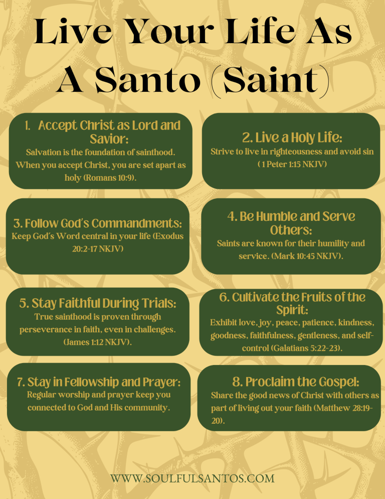 Soulful Santos – Live as the Santo (Saint) God calls you to be